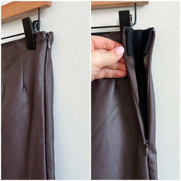 GENTLE FAWN • Donovan Faux Leather Leggings in Espresso - Picture 4 of 10